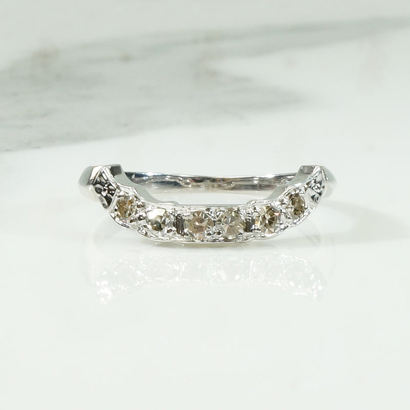 Striking Diamond Set Nesting Wedding Band