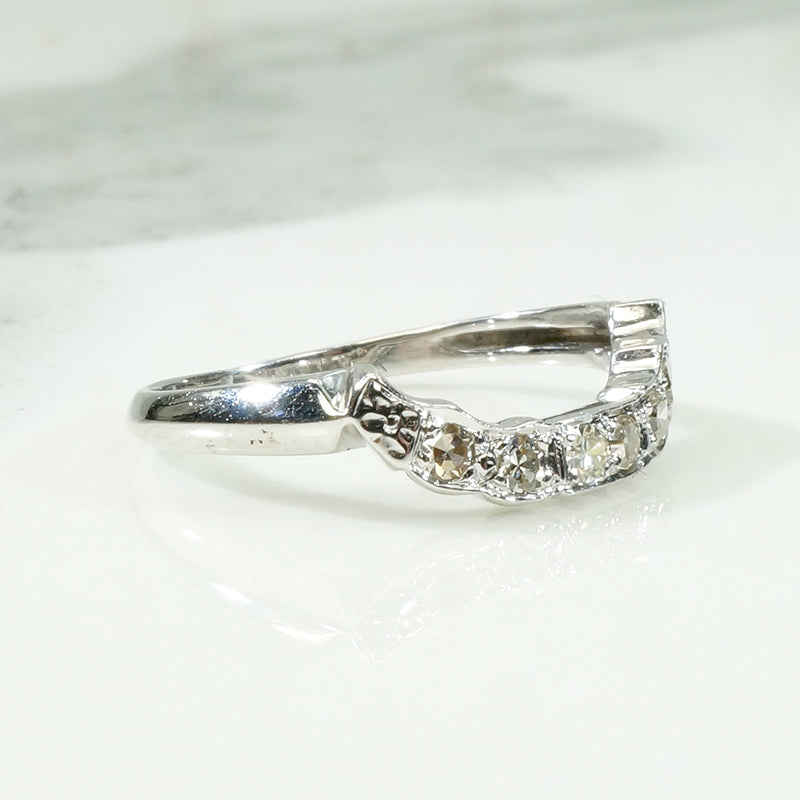 Striking Diamond Set Nesting Wedding Band