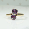 Star Facet Garnet 19thc Ring