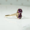 Star Facet Garnet 19thc Ring