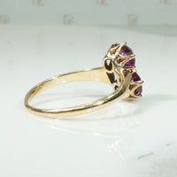 Star Facet Garnet 19thc Ring
