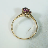 Star Facet Garnet 19thc Ring