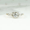 Classic Two-Tone Engagement Ring with Pretty Diamond