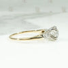 Classic Two-Tone Engagement Ring with Pretty Diamond