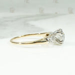 Classic Two-Tone Engagement Ring with Pretty Diamond