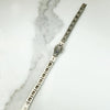 Silver Filigree Line Bracelet with Amethyst