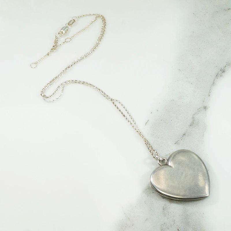 Edwardian Silver Fold Out Heart Locket