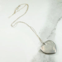 Edwardian Silver Fold Out Heart Locket