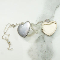 Edwardian Silver Fold Out Heart Locket
