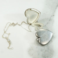 Edwardian Silver Fold Out Heart Locket