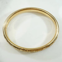 Edwardian Bangle with Lush Scrollwork
