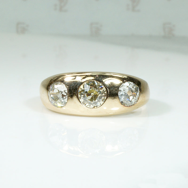 Dazzling Gypsy Band with Old Euro & Mine Diamonds