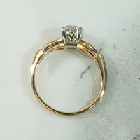 Beautiful 1940's Gold Diamond Engagement Ring