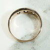 Handsome Old Mine Diamond Band in Rosy Gold