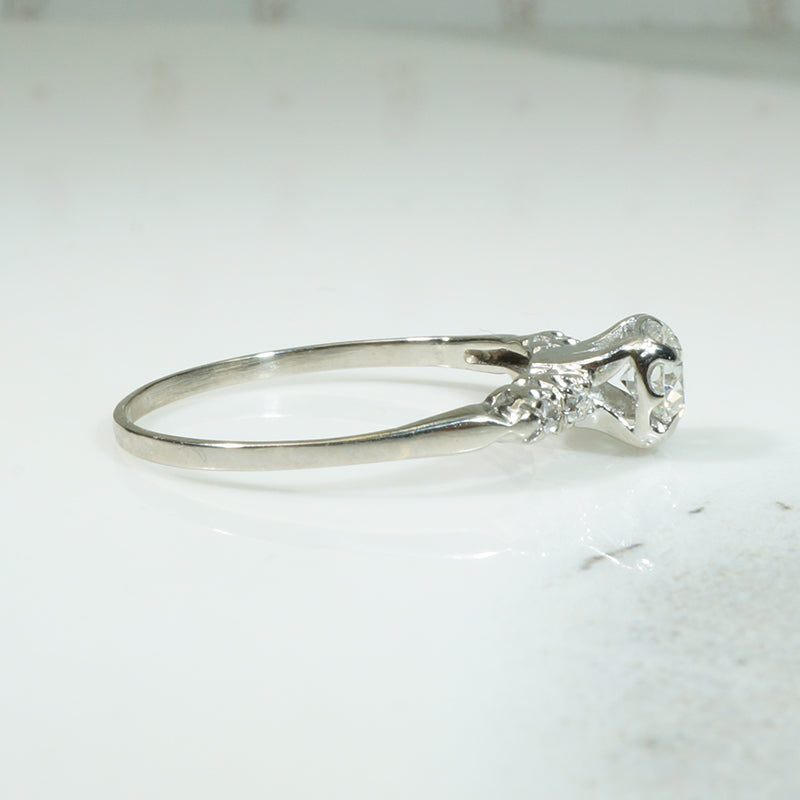 Sparkling 1940's Diamond Solitaire