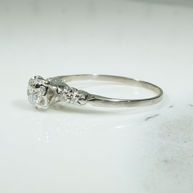 Sparkling 1940's Diamond Solitaire