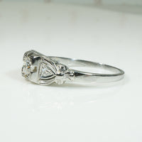 Beautiful 1930's White Gold Diamond Engagement Ring