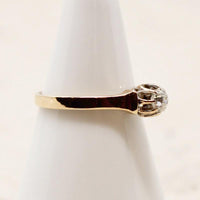 Edwardian Old Mine Diamond in 18k Engagement Ring