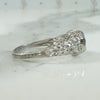 Art Deco White Gold Filigree Diamond Ring