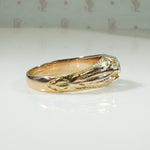 Art Nouveau Gold Diamond Belcher Ring