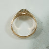 Art Nouveau Gold Diamond Belcher Ring