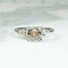 Classic Engagement Ring with Dazzling Light Brown Diamond