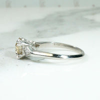 Classic Engagement Ring with Dazzling Light Brown Diamond