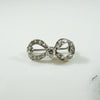 Little Platinum Diamond Bow Brooch