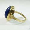 Handcrafted Vintage Lapis and Gold Ring
