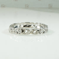 Diamond Platinum Infinity Eternity Band
