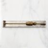 Sophisticated Lapis & Agate Scottish Pebble Bar Pin