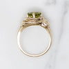 Lush Peridot in Shapely Gold Ring