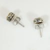 Art Deco Engraved Hexagon Diamond Studs