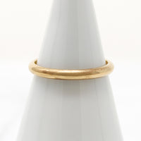 Deeply Curved Old Gold Wedding Band