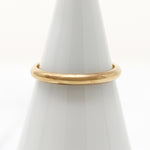 Deeply Curved Old Gold Wedding Band