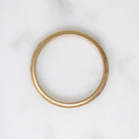 Deeply Curved Old Gold Wedding Band