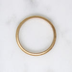 Deeply Curved Old Gold Wedding Band