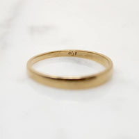 Subtle Tapered Gold Wedding Band