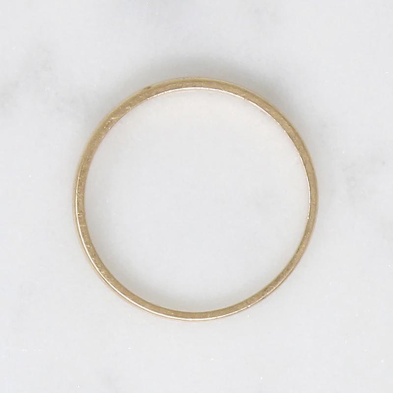 Subtle Tapered Gold Wedding Band