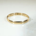 Romantic Georgian 12k Gold Wedding Band