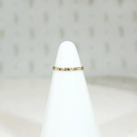Rosy Gold Deco Engraved Tiny Ring