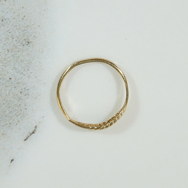 Tiny Gold Seashell Ring