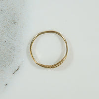 Tiny Gold Seashell Ring