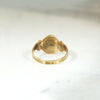 Miniature Gold Engraved Initial Signet Ring