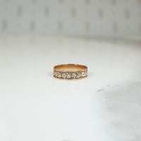 Miniature Cigar Band Engraved with Flowers