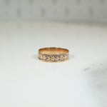Miniature Cigar Band Engraved with Flowers