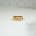 Miniature Cigar Band Engraved with Flowers