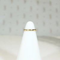 Vintage Half Round Tiny Ring in Gold