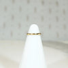 Vintage Half Round Tiny Ring in Gold