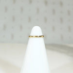 Vintage Half Round Tiny Ring in Gold